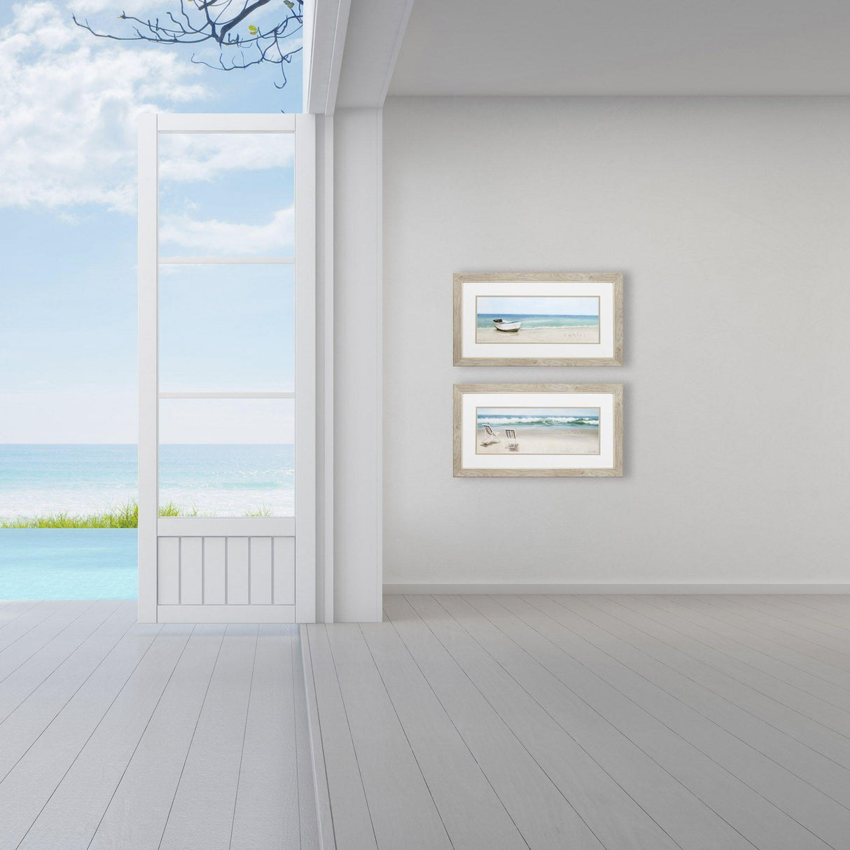 Paragon Tides View S/2 Blue 15 X 27 X 1 Wall Art