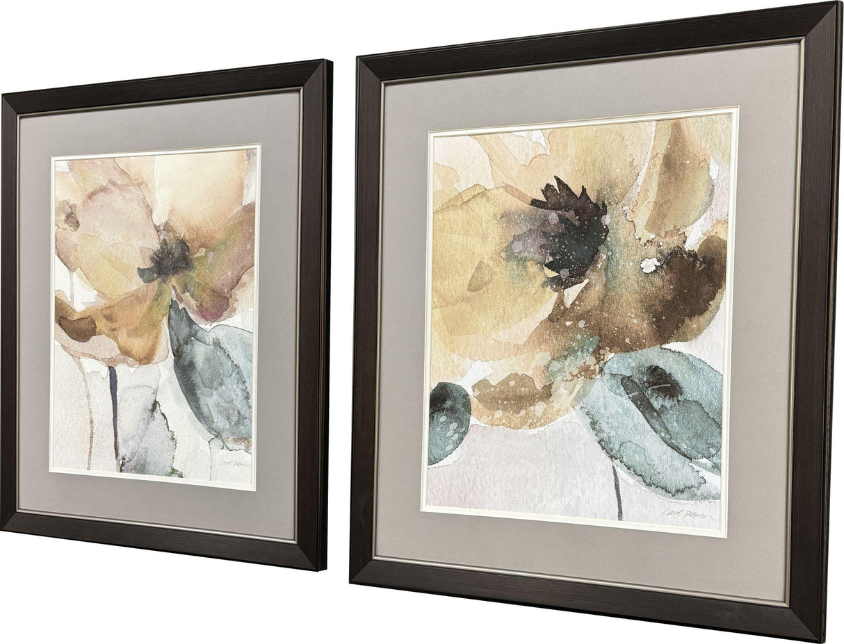 Paragon Watercolor Poppy S/2 Neutral 28 X 24 X 1 Wall Art