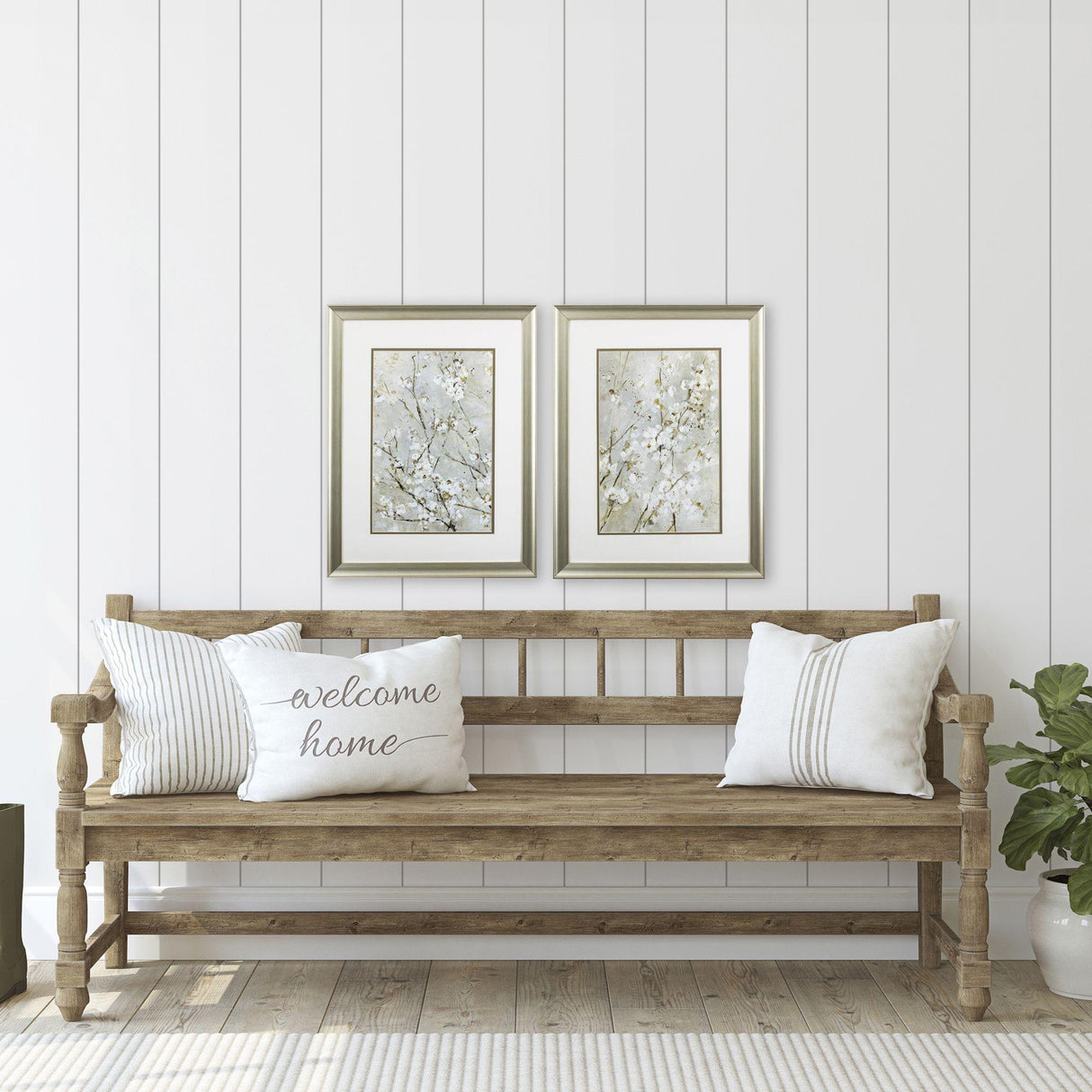 Paragon Blossoms S/2 Neutral 27 X 21 X 1 Wall Art
