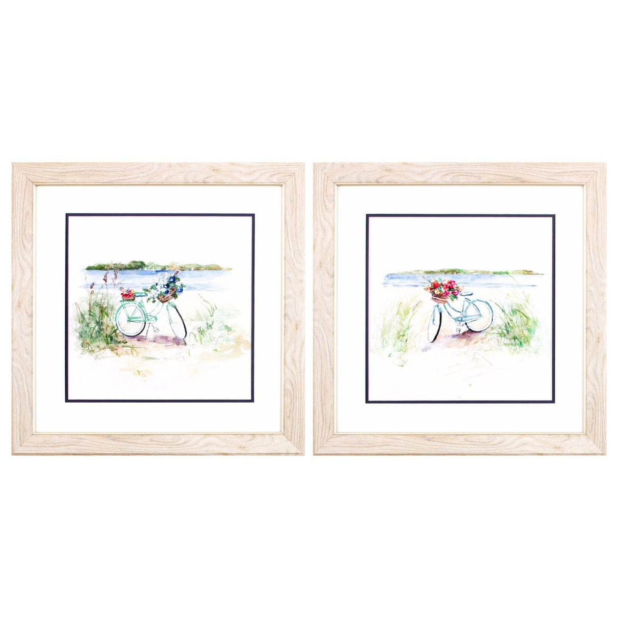 Paragon Summer Ride S/2 Blue 19 X 19 X 1 Wall Art
