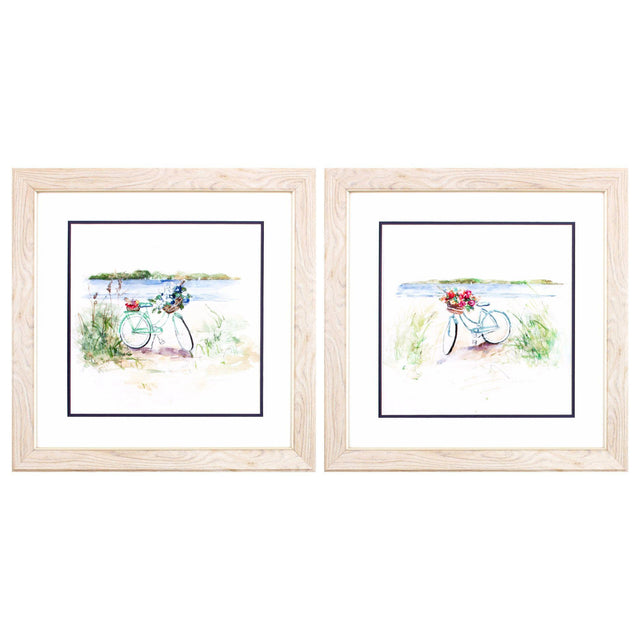 Paragon Summer Ride S/2 Blue 19 X 19 X 1 Wall Art