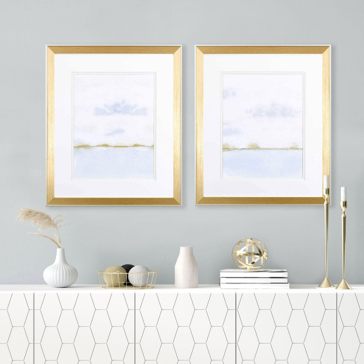 Paragon Placid Waters S/2 Blue 21 X 18 X 2 Wall Art