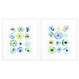 Paragon Sea Urchin Assortment S/2 Blue 20 X 17 X 2 Wall Art