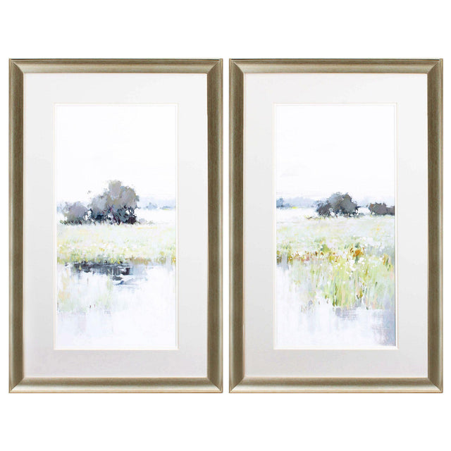 Paragon Early in the Day S/2 Green 33 X 21 X 1 Wall Art