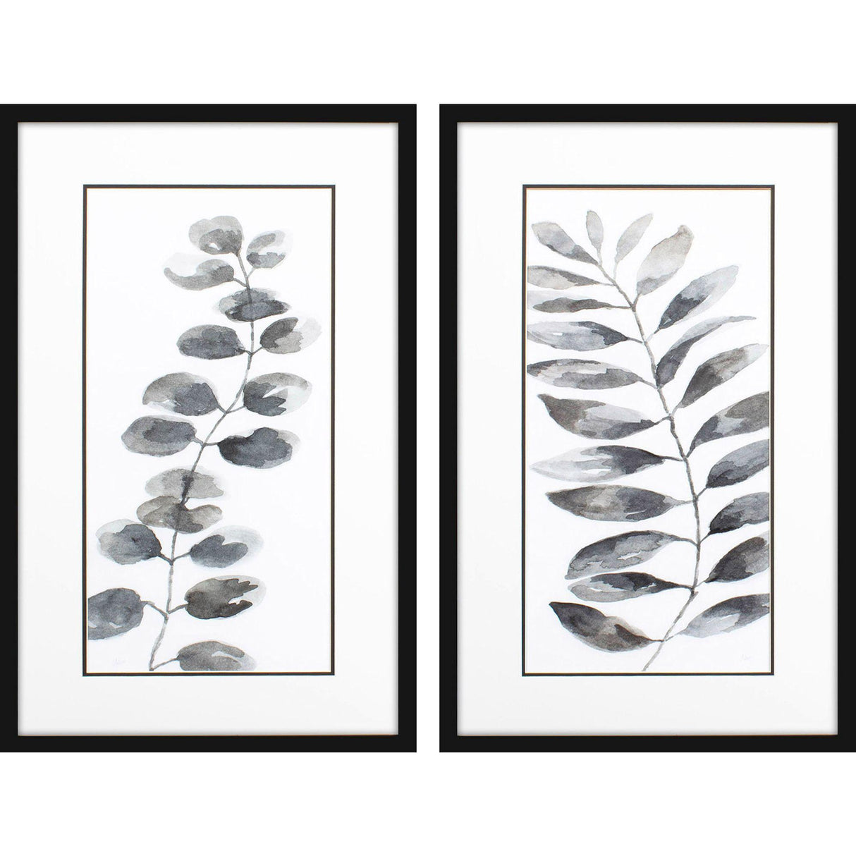 Paragon Nature Leaf S/2 Black 32 X 20 X 2 Wall Art