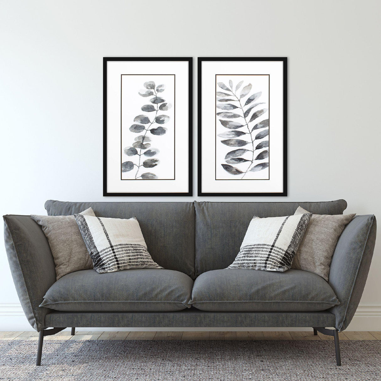 Paragon Nature Leaf S/2 Black 32 X 20 X 2 Wall Art