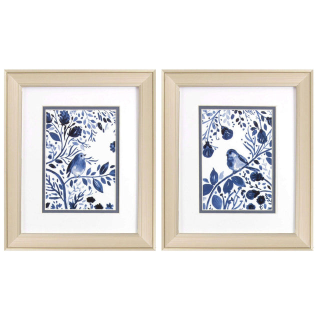 Paragon Indigo Song S/2 Blue 12 X 10 X 1 Wall Art