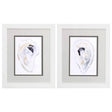 Paragon Oyster Shell S/2 Gray 11 X 09 X 2 Wall Art