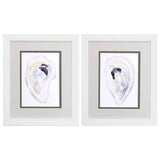 Paragon Oyster Shell S/2 Gray 11 X 09 X 2 Wall Art