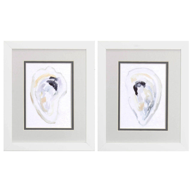 Paragon Oyster Shell S/2 Gray 11 X 09 X 2 Wall Art