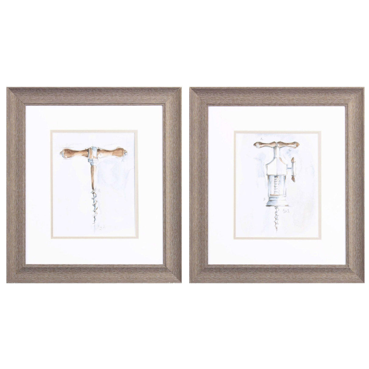 Paragon Corkscrew Variety B S/2 Brown 18 X 16 X 1 Wall Art