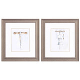 Paragon Corkscrew Variety B S/2 Brown 18 X 16 X 1 Wall Art