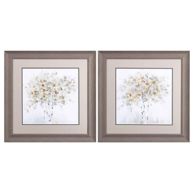 Paragon Birch Grove S/2 Brown 19 X 19 X 1 Wall Art