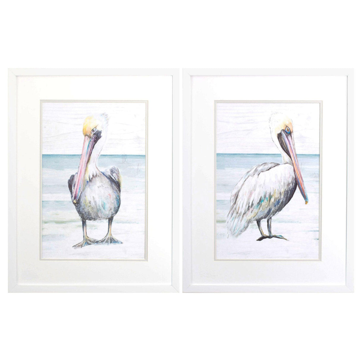 Paragon Pelican on the Shore S/2 Gray 25 X 19 X 2 Wall Art