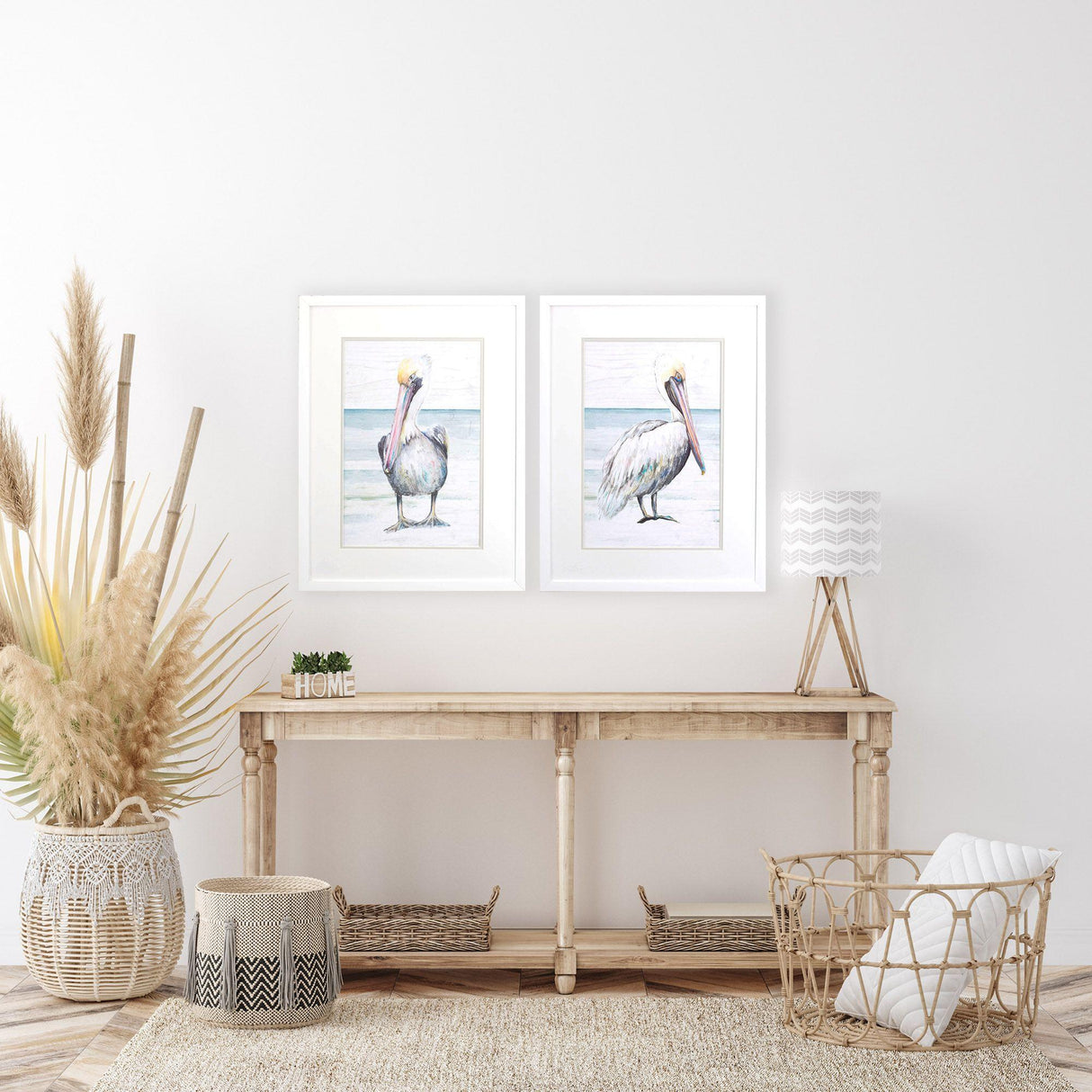 Paragon Pelican on the Shore S/2 Gray 25 X 19 X 2 Wall Art