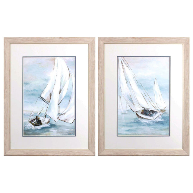 Paragon Sail Wind S/2 Blue 27 X 21 X 1 Wall Art