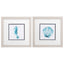 Paragon Seahorse Shell S/2 Blue 11 X 11 X 1 Wall Art