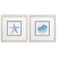 Paragon Starfish Sand Dollar S/2 Blue 11 X 11 X 1 Wall Art