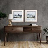Paragon Textured Rain S/2 Blue 17 X 17 X 1 Wall Art