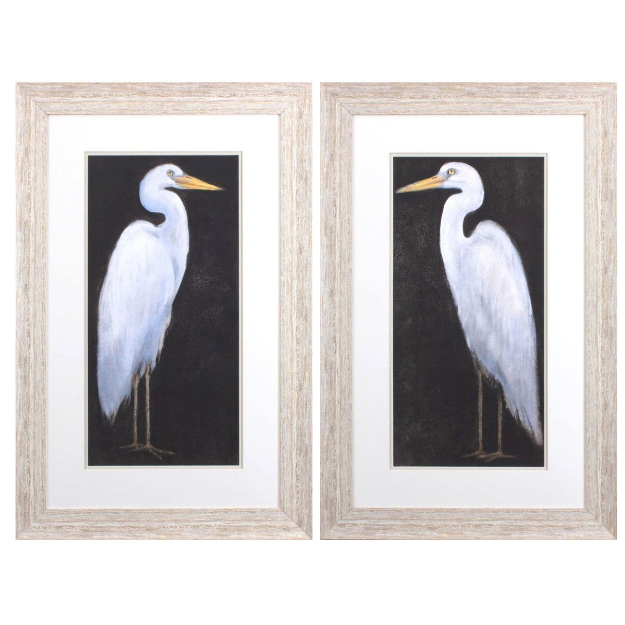 Paragon White Heron S/2 Neutral 34 X 22 X 2 Wall Art