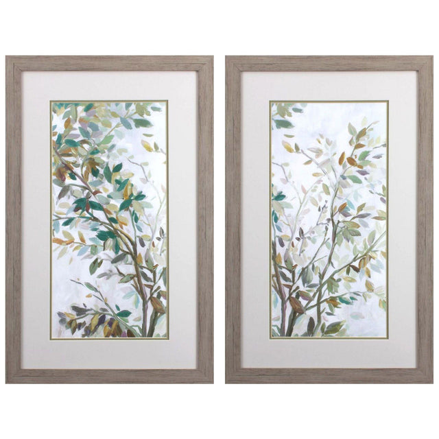 Paragon Leaves of Tree S/2 Green 33 X 21 X 2 Wall Art