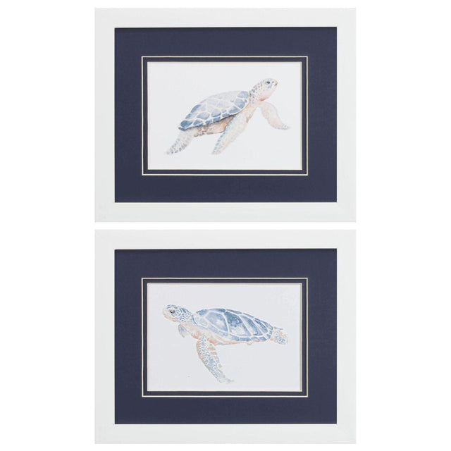 Paragon Turtle Trail S/2 Blue 09 X 11 X 2 Wall Art