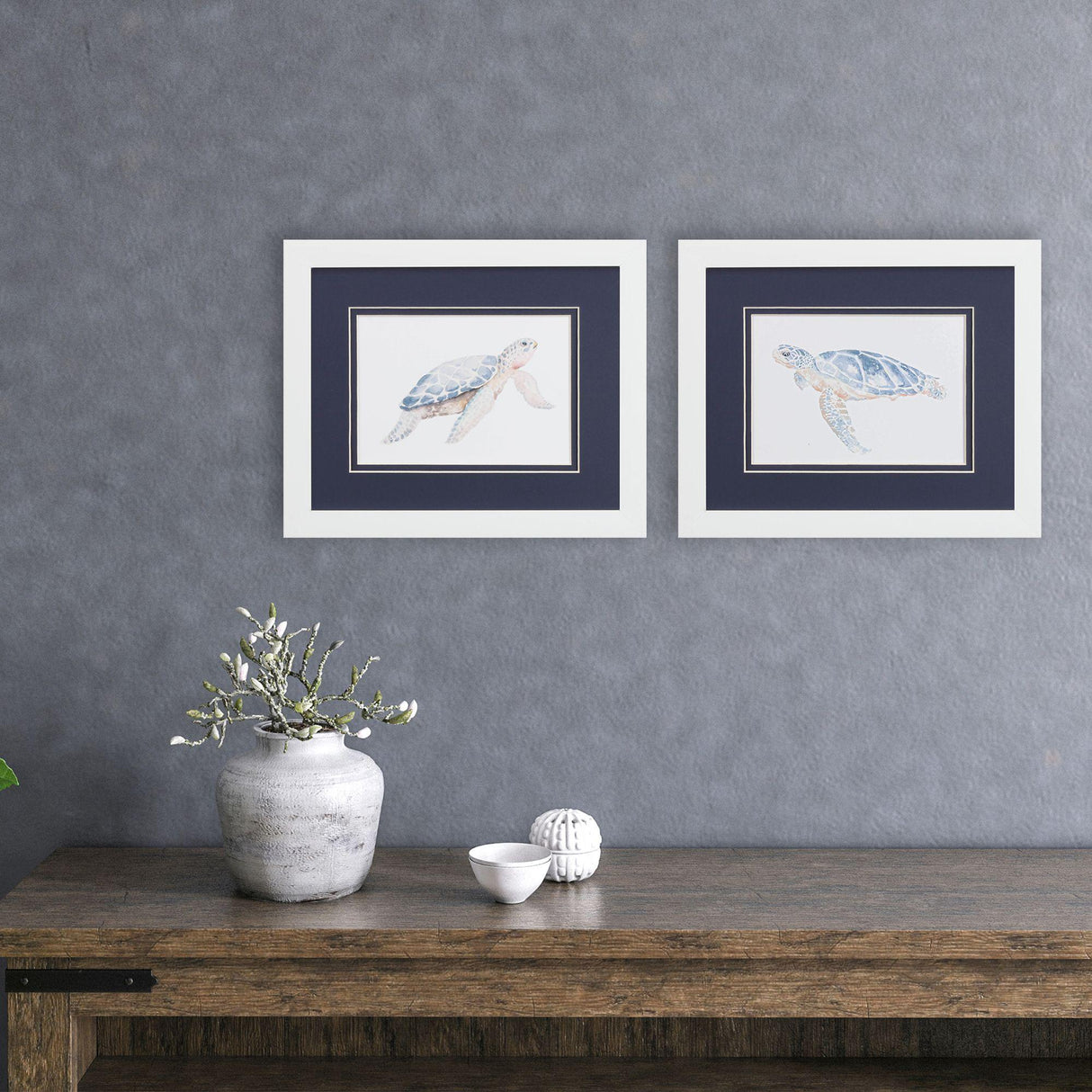 Paragon Turtle Trail S/2 Blue 09 X 11 X 2 Wall Art