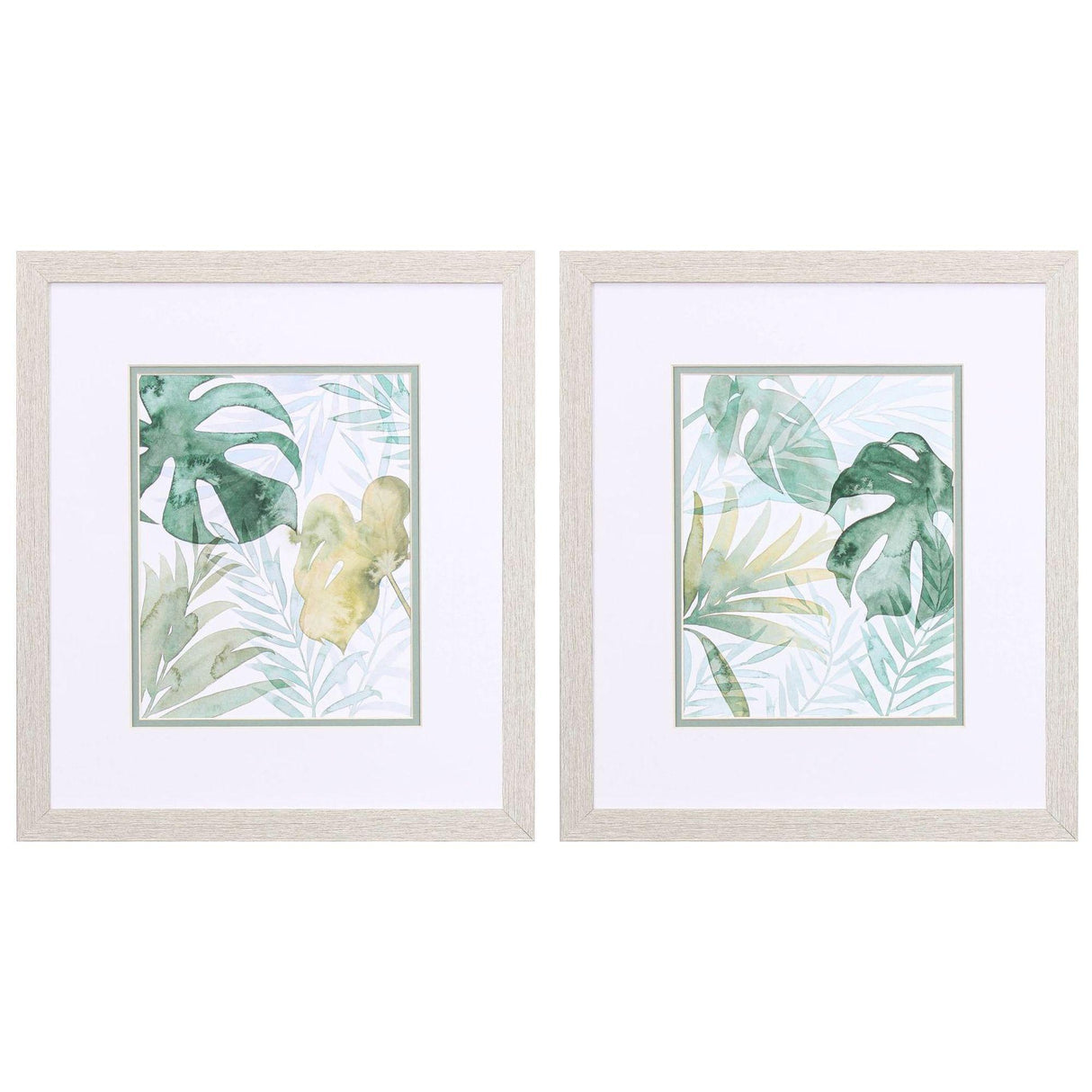 Paragon Tropical Whisper S/2 Green 16 X 14 X 1 Wall Art