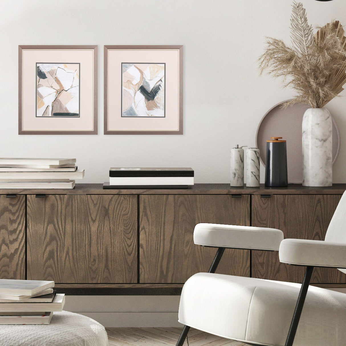 Paragon Marble Lines S/2 Green 16 X 14 X 1 Wall Art