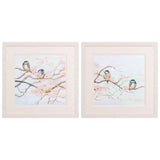 Paragon Spring Branch Birds S/2 Pink 17 X 17 X 1 Wall Art