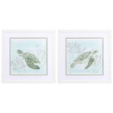 Paragon Ocean Swim S/2 Blue 17 X 17 X 2 Wall Art
