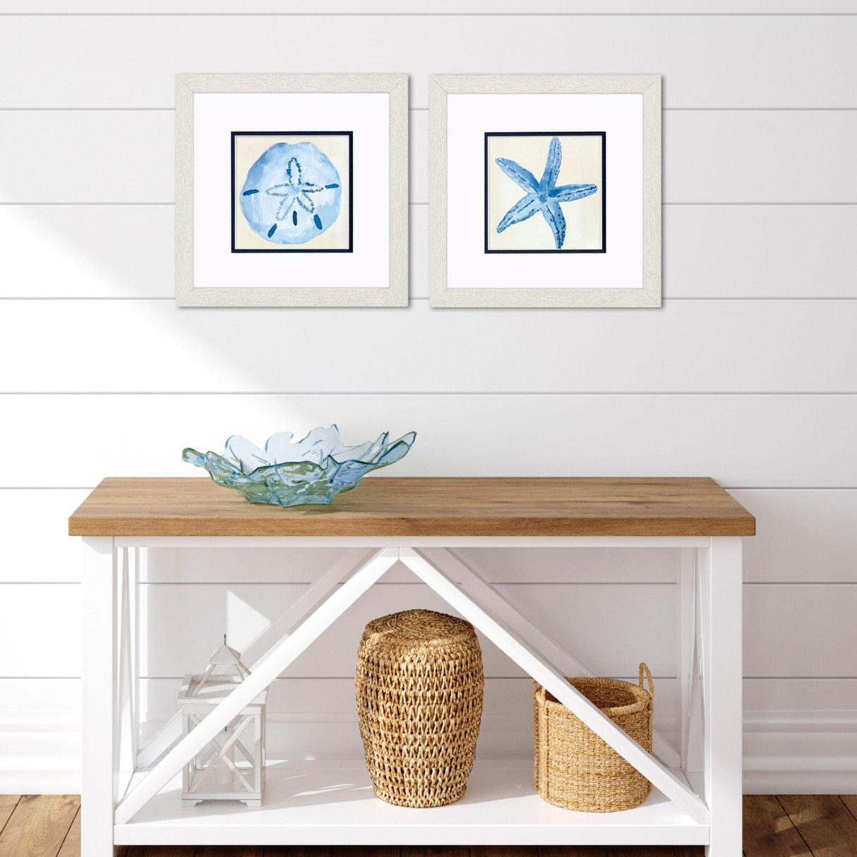 Paragon Coastal Watercolor A S/2 Blue 11 X 11 X 1 Wall Art
