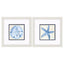 Paragon Coastal Watercolor A S/2 Blue 11 X 11 X 1 Wall Art