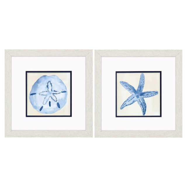 Paragon Coastal Watercolor A S/2 Blue 11 X 11 X 1 Wall Art