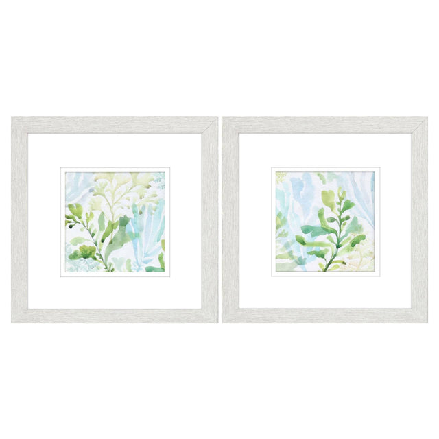 Paragon Seaweed Scramble S/2 Blue 11 X 11 X 1 Wall Art