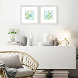 Paragon Seaweed Scramble S/2 Blue 11 X 11 X 1 Wall Art