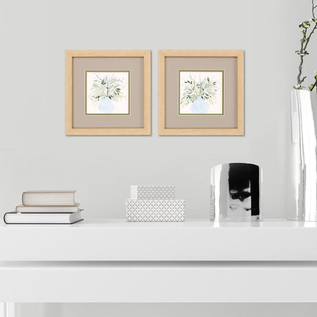 Paragon Greenery Bouquet S/2 Green 12 X 12 X 1 Wall Art