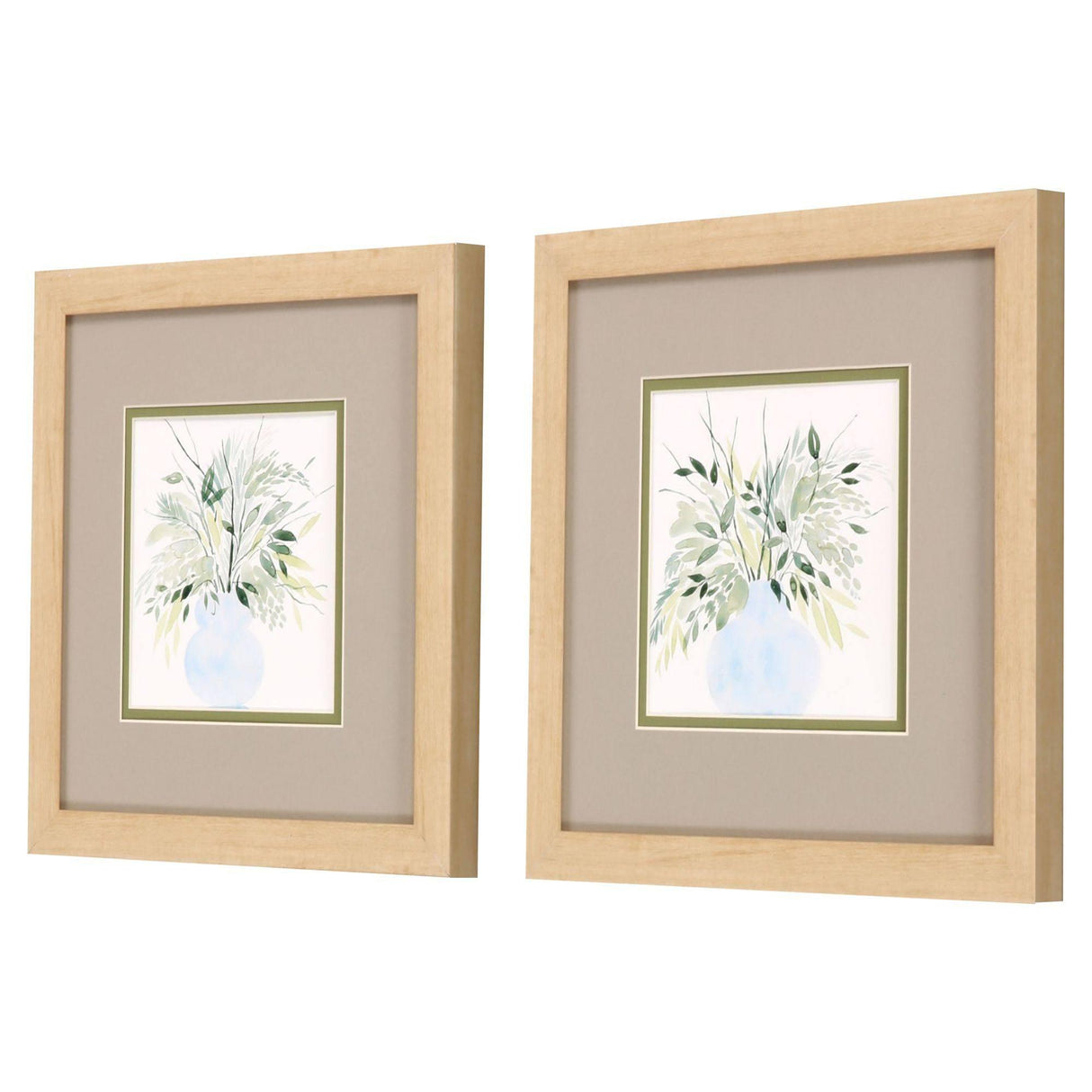 Paragon Greenery Bouquet S/2 Green 12 X 12 X 1 Wall Art