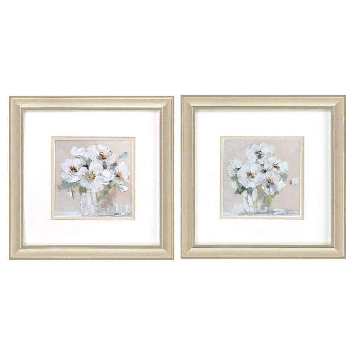 Paragon Soft Whites S/2 Neutral 12 X 12 X 1 Wall Art