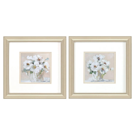 Paragon Soft Whites S/2 Neutral 12 X 12 X 1 Wall Art