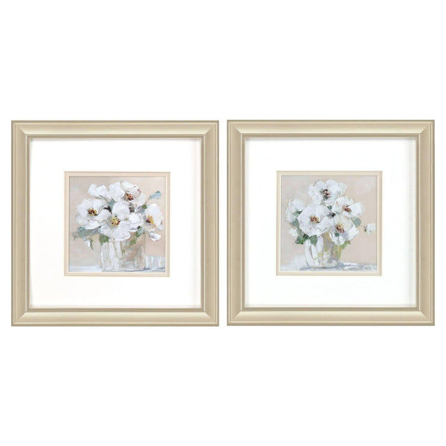 Paragon Soft Whites S/2 Neutral 12 X 12 X 1 Wall Art