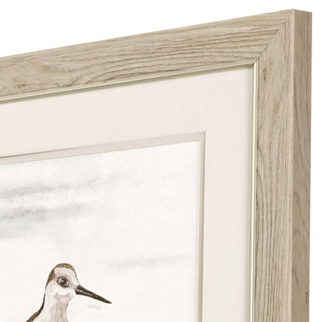Paragon Stilt Birds on Blue S/2 Neutral 19 X 19 X 1 Wall Art
