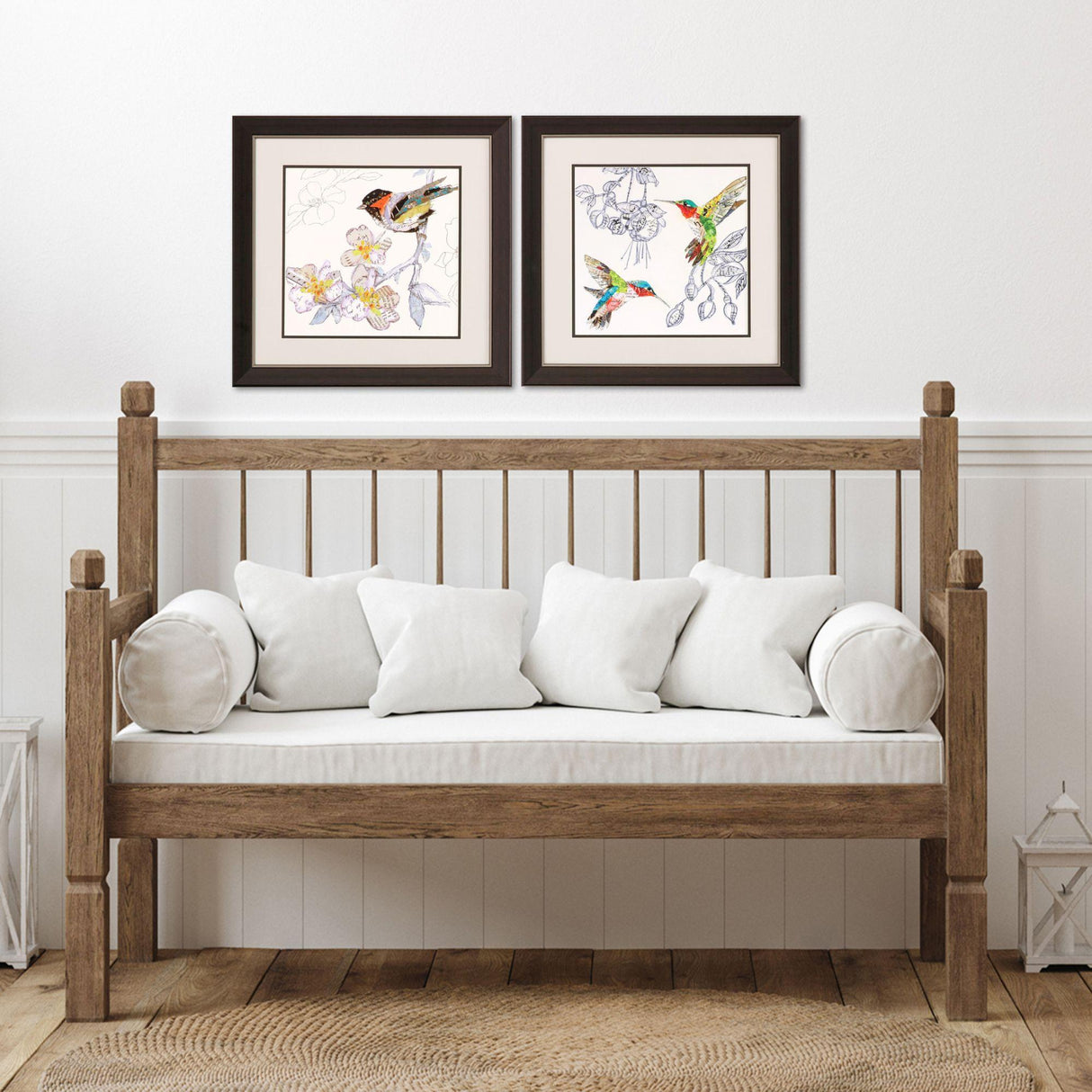 Paragon Chickadee Hummers S/2 Green 19 X 19 X 1 Wall Art