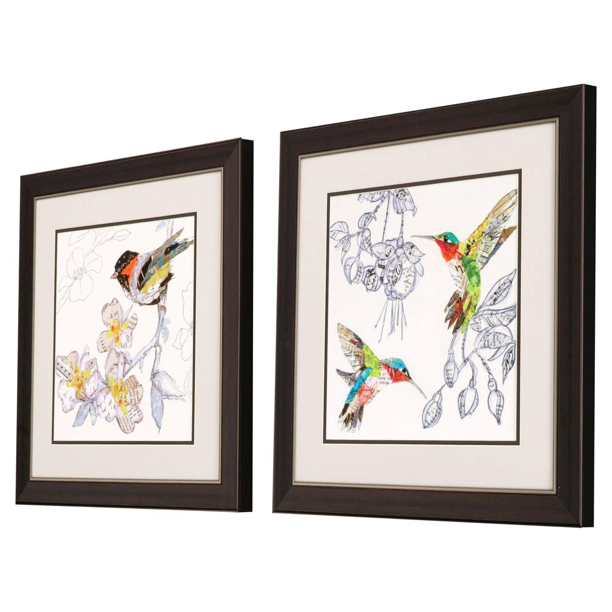 Paragon Chickadee Hummers S/2 Green 19 X 19 X 1 Wall Art