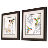 Paragon Chickadee Hummers S/2 Green 19 X 19 X 1 Wall Art