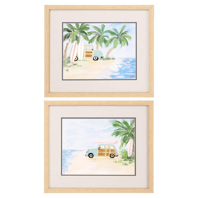 Paragon Tropical Vacation S/2 Green 18 X 21 X 1 Wall Art