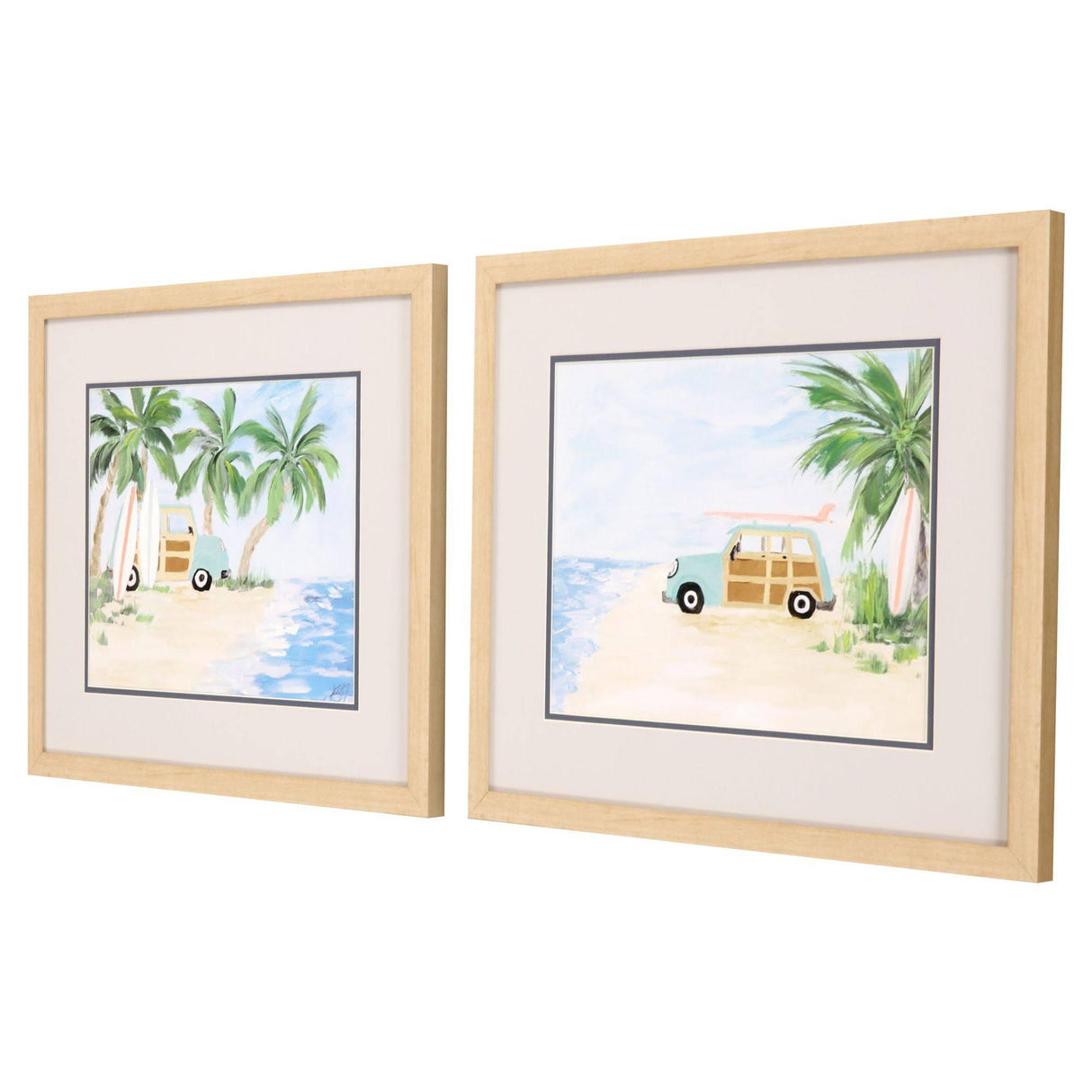 Paragon Tropical Vacation S/2 Green 18 X 21 X 1 Wall Art