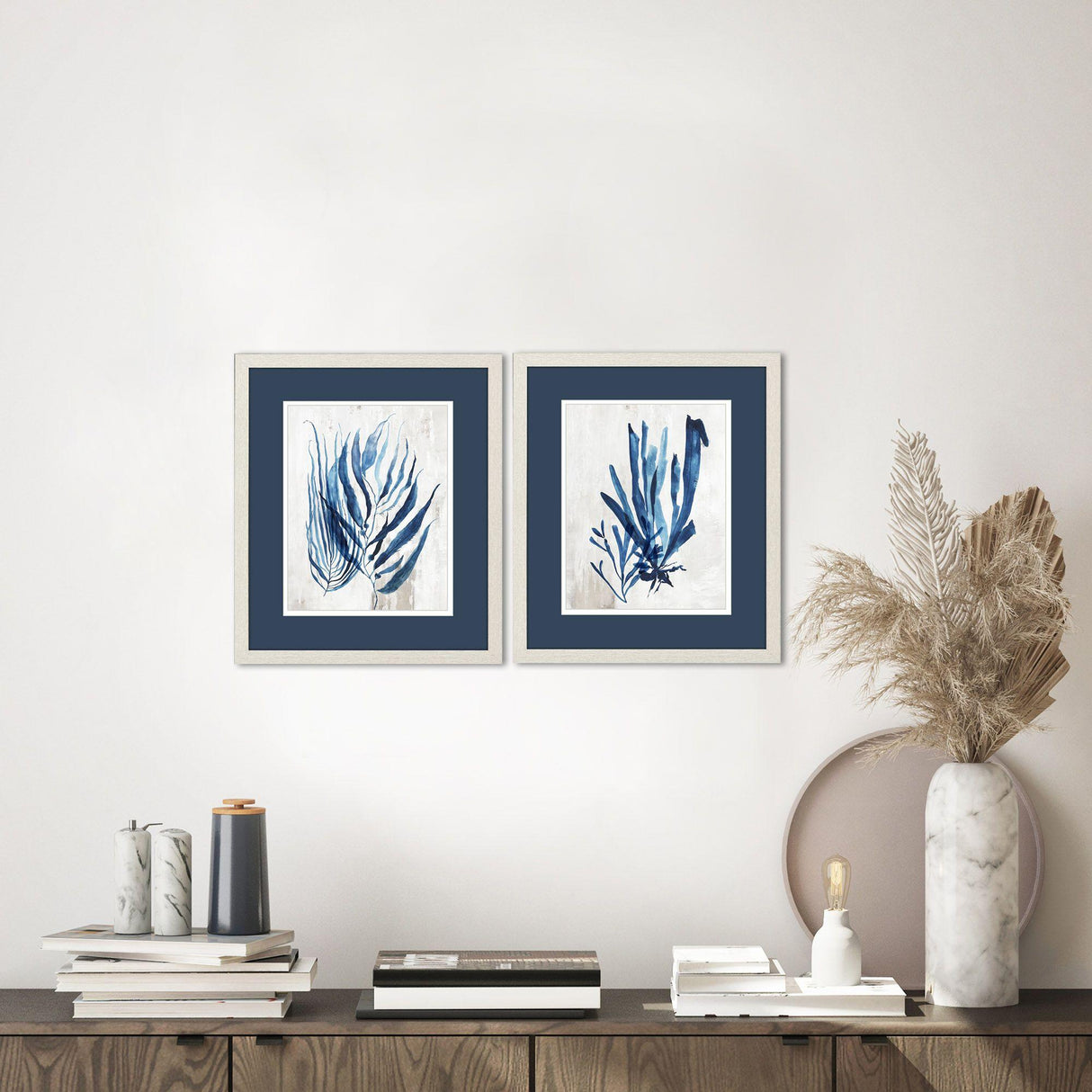 Paragon Coral Plant S/2 Blue 20 X 17 X 1 Wall Art