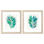 Paragon Palm Frond Flow A S/2 Turquoise 22 X 19 X 1 Wall Art