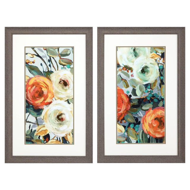 Paragon Floral Warmth S/2 Green 33 X 21 X 1 Wall Art